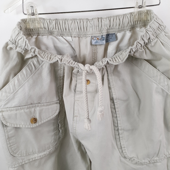 Vintage Ocean Pacific OP Sport Khaki Cargo Pants L - Picture 6 of 12